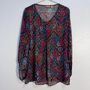 Wrangler Women V Neck Polyester Blouse